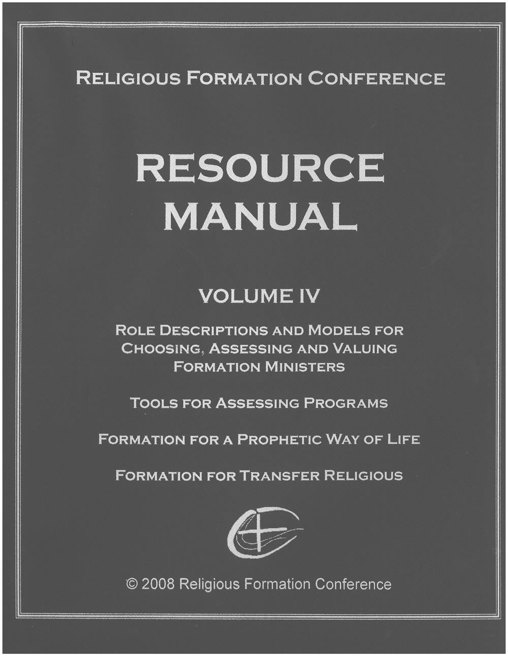 Cover image for Resource Manual Volume 4